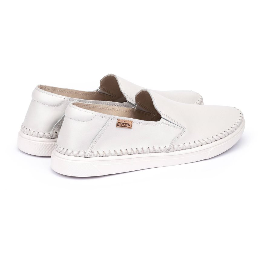 Men's Pikolinos ALICANTE Moccasins White | NZ H385710